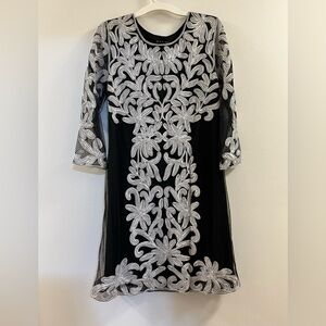 Beautiful Weavz Black and White Dress Q.